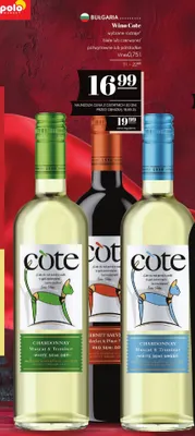 Wino Cote białe lub czerwone lub półwytrawne lub półsłodkie promocja w POLOmarket