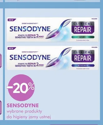 Pasta do zębów Sensodyne Clinical Repair Active Clean promocja w Super-Pharm