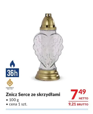 Znicz Serce ze skrzydłami Sadowscy promocja w Makro
