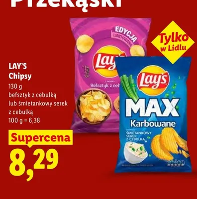 Chipsy Lay's befsztyk z cebulką promocja w Lidl
