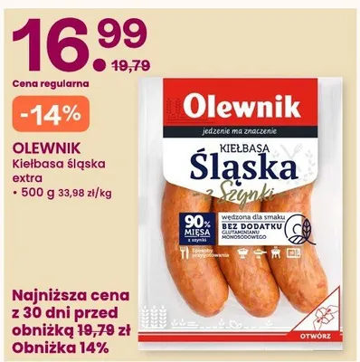Kiełbasa śląska extra promocja w Frisco