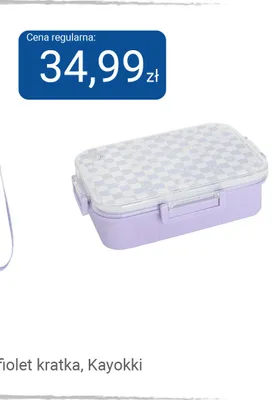 Śniadaniówka Kayokki fiolet kratka promocja w Smyk