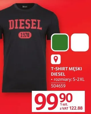 T-shirt męski Diesel promocja w Selgros