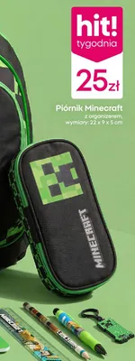 Piórnik Minecraft z organizerem promocja w Pepco