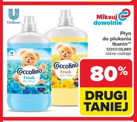Płyn do płukania tkanin Coccolino Happy Yellow promocja w Carrefour