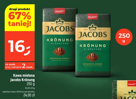 Kawa mielona Jacobs Krönung promocja w Dealz