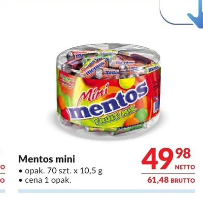 Cukierki Mentos Mini promocja w Makro