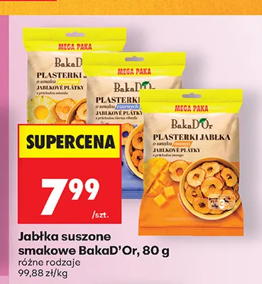 Jabłka suszone smakowe BakaD'Or promocja w Biedronka