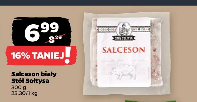 Salceson biały Stół Sołtysa promocja w Netto