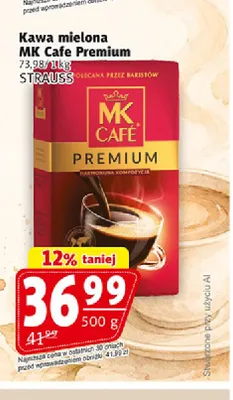 Kawa mielona MK Cafe Premium Strauss promocja w Prim Market