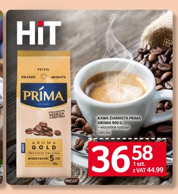 Kawa ziarnista Prima Aroma promocja w Selgros