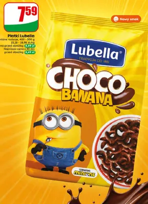 Płatki śniadaniowe Lubella Choco Banana promocja w Dino