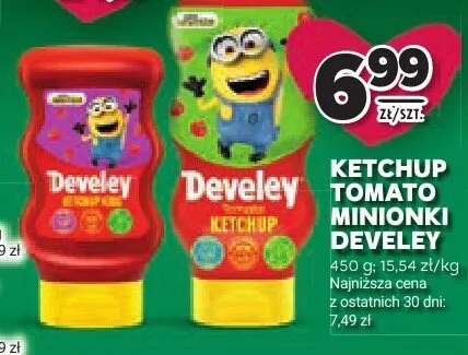 Ketchup Tomato Minionki Develey promocja w Stokrotka