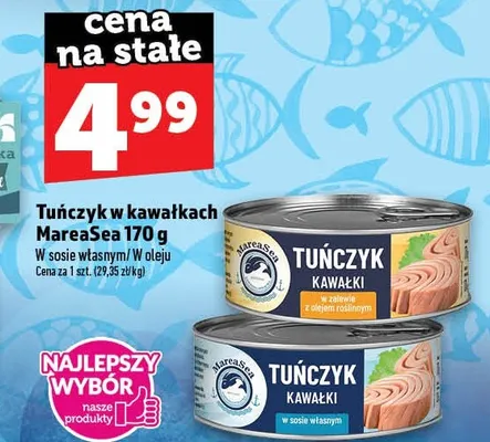 Tuńczyk w kawałkach w oleju MareaSea promocja w TOPAZ