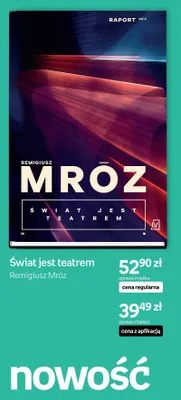 Książka Świat jest teatrem Remigiusz Mróz promocja w Empik