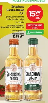 Wódka Żołądkowa Gorzka promocja w Żabka