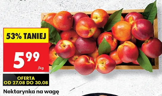 Nektarynki promocja w Biedronka