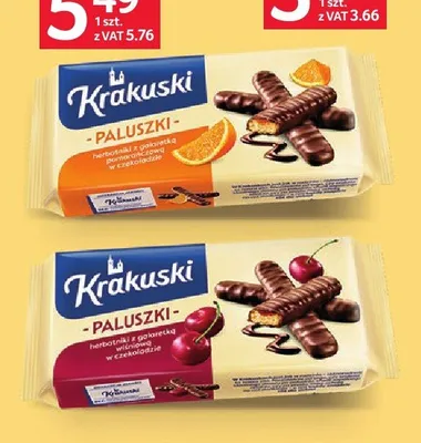 Paluszki z galaretką malinową Krakuski promocja w Selgros