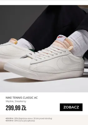 Sneakersy męskie Nike Tennis Classic AC promocja w Sizeer