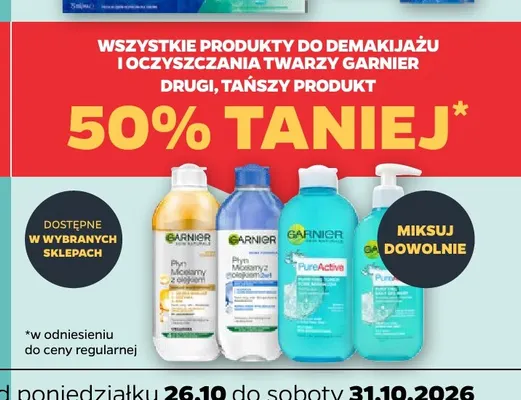 Produkty do demakijażu i oczyszczania twarzy Garnier promocja w Netto