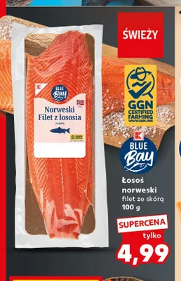 Łosoś norweski filet ze skórą Blue Bay promocja w Kaufland