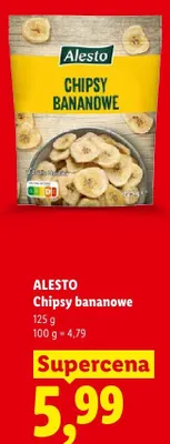 Chipsy bananowe Alesto promocja w Lidl