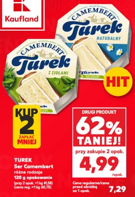 Ser Camembert Turek Naturalny promocja w Kaufland