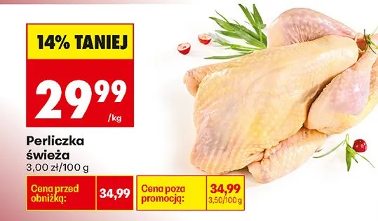 Perliczka świeża Biedronka promocja w Biedronka