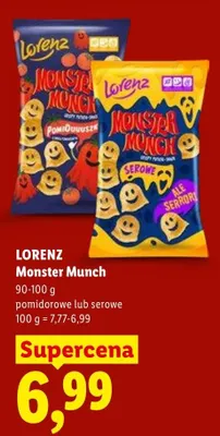 Chrupki LORENZ Monster Munch pomidorowe promocja w Lidl