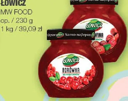 Borówka konfitura promocja w SPAR