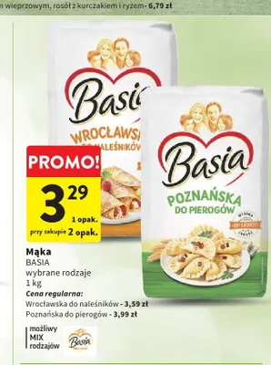 Mąka poznańska do pierogów Basia promocja w Intermarche