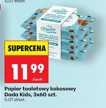 Papier toaletowy kokosowy Kids promocja w Biedronka