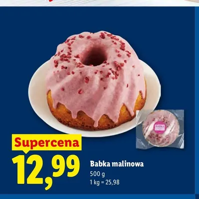 Babka malinowa promocja w Lidl