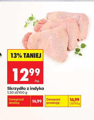 Skrzydło z indyka promocja w Biedronka