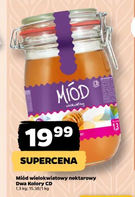 Miód wielokwiatowy nektarowy Dwa Kolory CD promocja w Netto