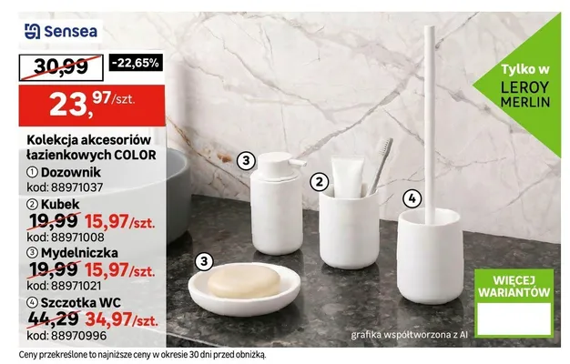 Dozownik Sensea Color promocja w Leroy Merlin