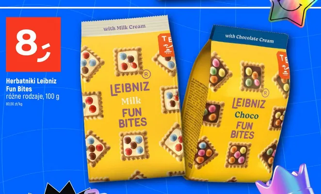 Herbatniki Leibniz Choco Fun Bites promocja w Dealz