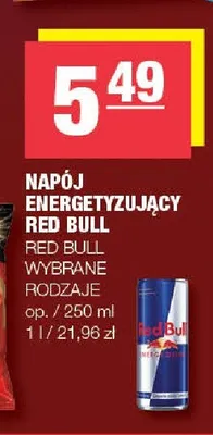 Napój energetyzujący Red Bull promocja w SPAR