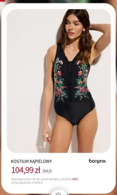 Kostium kąpielowy Bonprix promocja w bonprix