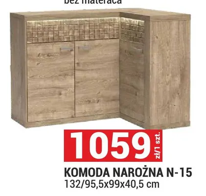 Komoda narożna Natural N-15 promocja w Merkury Market