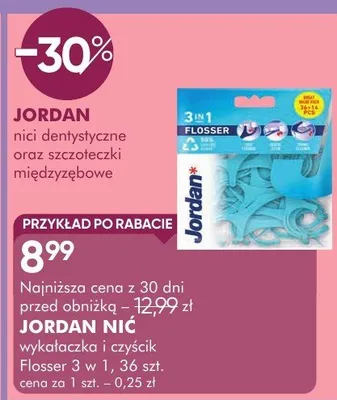 Wykałaczka i czyszcik Flosser 3 w 1, 36 szt. promocja w Super-Pharm