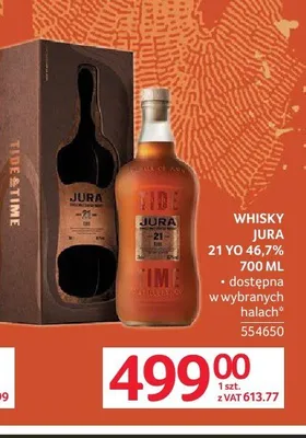 Whisky Jura 21 YO promocja w Selgros