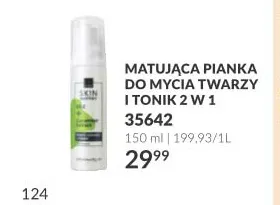 Matująca pianka do mycia twarzy i tonik 2 w 1 SK!N promocja w AVON