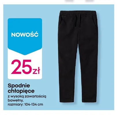 Spodnie chłopięce promocja w Pepco