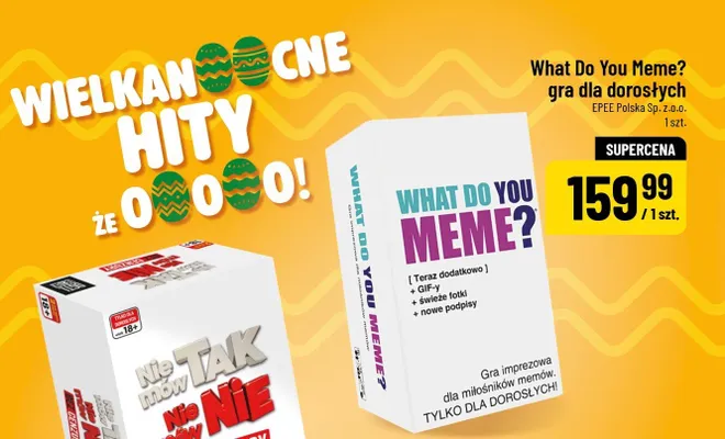 Gra Nie mów TAK, Nie mów NIE -BEZ CENZURY- dla dorosłych promocja w POLOmarket