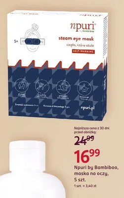Maska na oczy Npuri by Bambiboo 5-pak promocja w Rossmann