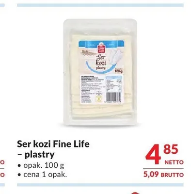 Ser kozi Fine Life plastry promocja w Makro