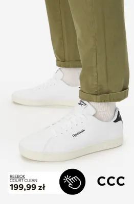 Buty Reebok Court Clean promocja w CCC