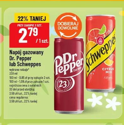Napój gazowany Dr Pepper promocja w POLOmarket