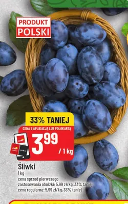 Śliwki promocja w POLOmarket